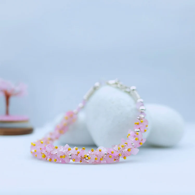 Rose Quartz Love Bracelet - Image 3