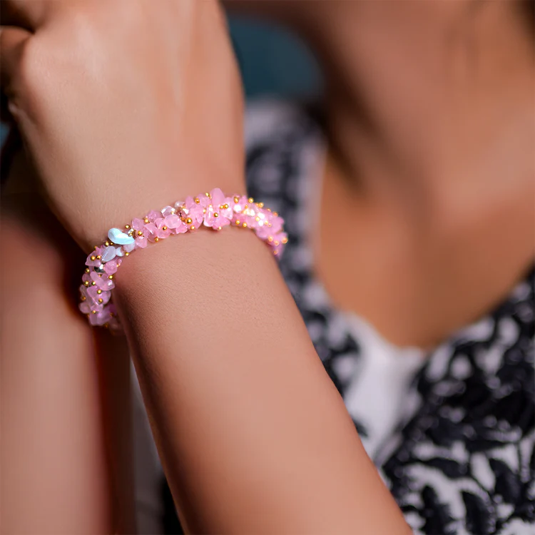 Rose Quartz Love Bracelet - Image 2