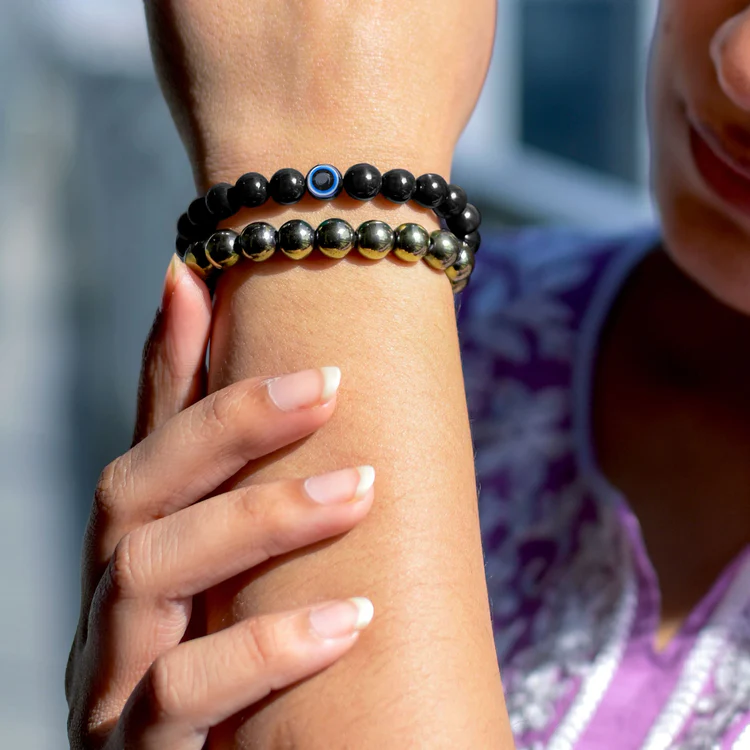 Black Obsidian Protection Bracelet - Image 2