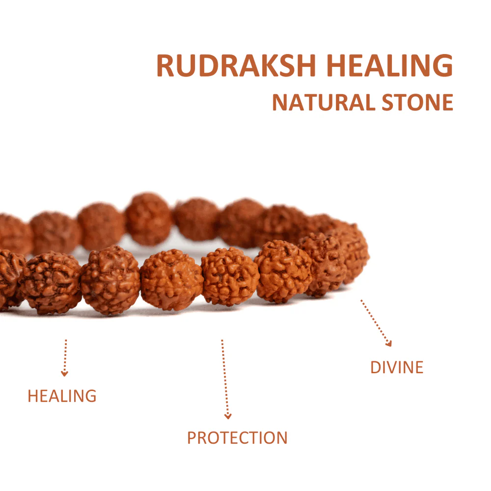 5 Mukhi Rudraksha Bracelet - Image 2